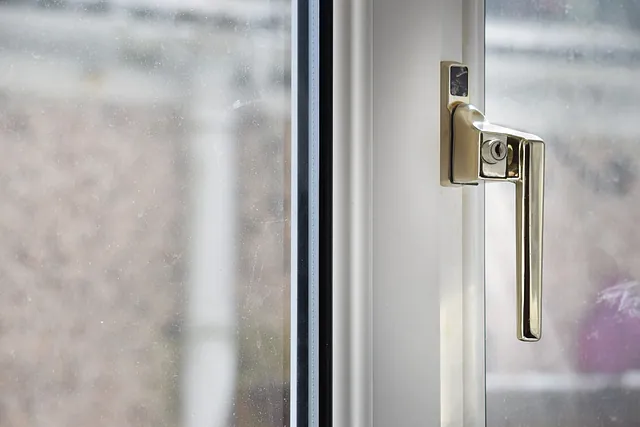 A window lock fitted by us.